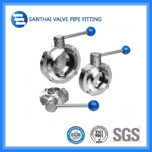 2016 Welded Sanitary Stainless Steel Manual Butterfly Valve